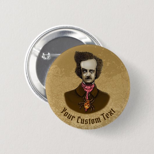 金ゴールドバグ付きエドガー 缶バッジ (正面&裏面)