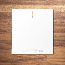 金ゴールドバシンプルイオリンエレガント ノートパッド