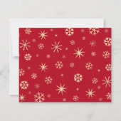 金ゴールドバジェットクリスマスフォトピースジョーラブカード (裏面)