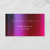 金ゴールドバタフライインフルエンサーBLOGGERホログラフィック 名刺 (裏面)