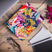 金ゴールドバタフライスワールピンクモノグラム液体抽象芸術 プランナー手帳