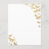 金ゴールドバタフライブライダルシャワーの記憶ゲーム (裏面)