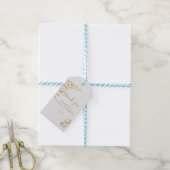 金ゴールドバタフライボホシックブライダルシャワーサンキューユー ギフトタグ (より糸付き)