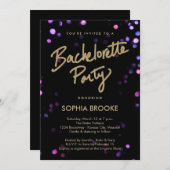 金ゴールドバチェロレッテときらめく灯 招待状 (正面/裏面)