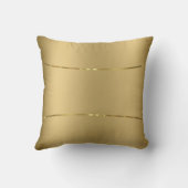 金ゴールドバックグラウンド光沢金ゴールドアクセント装飾用クッション クッション (裏面)