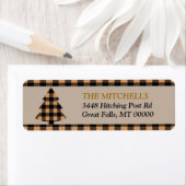 金ゴールドバッファロー縁どプライドクリスマスツリー ラベル (インサイチュ)