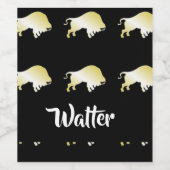 金ゴールドバッファロー ワインラベル (シングルラベル)