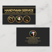 金ゴールドバナークリエイティブ取扱業者 名刺 (正面/裏面)