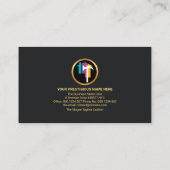 金ゴールドバナークリエイティブ取扱業者 名刺 (裏面)