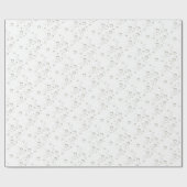 金ゴールドバブルの白 ラッピングペーパー (フラット)