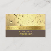 金ゴールドバブルプロフェッショナル清掃サービス 名刺 (正面)