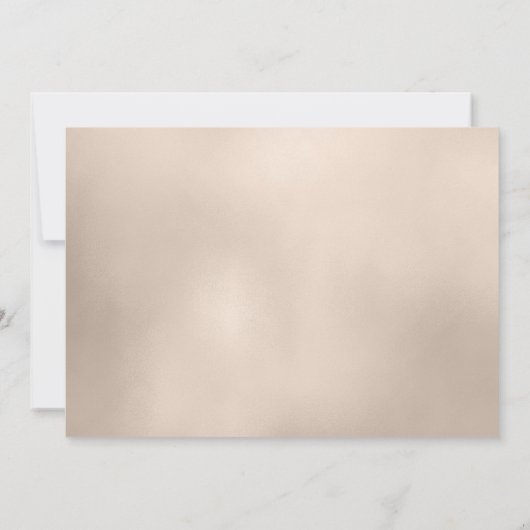 金ゴールドバプテスマ《キリスト教》洗礼式や命名式ベビーバラガーデンフォト サンキューカード (裏面)