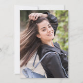 金ゴールドバモダンルガンディ看護学校卒業 サンキューカード (裏面)