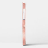 金ゴールドバラとネイビーブルー – アゲイト水彩色ケース – Ma Case-Mate iPhoneケース (裏面 / 左)