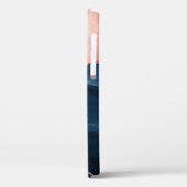 金ゴールドバラとネイビーブルー – 瑪瑙の水色 – ケース –  Case-Mate iPhoneケース (裏面 / 左)