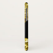 金ゴールドバラと黒い大理石 Case-Mate iPhoneケース (裏面/左)