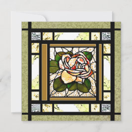 金ゴールドバラアールデコステンドガラスカード シーズンカード