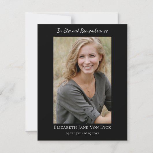 金ゴールドバラエレガント写真正教会 サンキューカード (裏面)