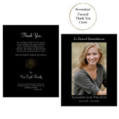 金ゴールドバラエレガント写真正教会 サンキューカード