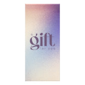 金ゴールドバラグリッターエレガントトレンディー贈与証 ラックカード (正面)