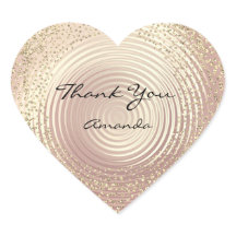 金ゴールドバラグリッター美しい名ガラスハート感謝してい