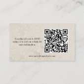 金ゴールドバラシャビーシック結婚のウェブサイト エンクロージャーカード (裏面)