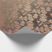 金ゴールドバラシ王室のックフォキエ赤面パウダーフローラ ラッピングペーパー (角)