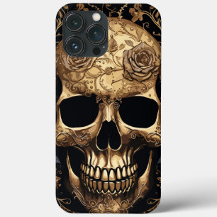 金ゴールドバラスカル iPhone 13 PRO MAXケース
