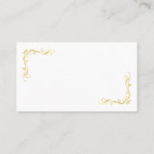 金ゴールドバラス離れワー結婚ズ プレイスカード (裏面)