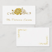 金ゴールドバラス離れワー結婚ズ プレイスカード (正面/裏面)