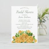 金ゴールドバラブライダルシャワー 招待状 (スタンド正面)