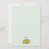 金ゴールドバラブライダルシャワー 招待状 (裏面)