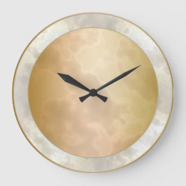 金ゴールドバラマーブル ラージ壁時計