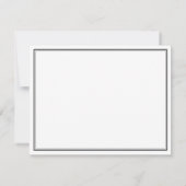 金ゴールドバラミニマルパーソナライズされた文具 ノートカード (裏面)