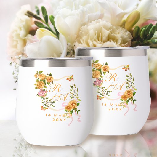 金ゴールドバラリボンモノグラム