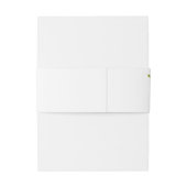 金ゴールドバラリボン結婚モノグラム 招待状ベリーバンド (裏面例)