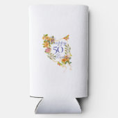 金ゴールドバラリボン誕生日クール スリム缶クーラー (裏面)