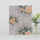 金ゴールドバラヴィンテージ壁紙スクラップブック紙 (スタンド正面)