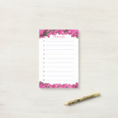 金ゴールドバラ熱帯花To Doリスト(白) ポストイット (デスク上)