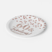 金ゴールドバラ紙吹雪60と素晴らしい ペーパープレート (アングル)