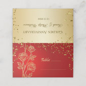 金ゴールドバラ紙吹雪 プレイスカード (外部開封)