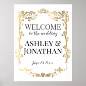 金ゴールドバラ結婚フレームへようこそ ポスター (正面)