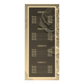 金ゴールドバラ美しいサロン ラックカード (裏面)