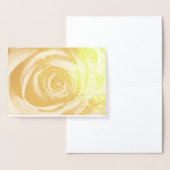 金ゴールドバラ花フローラ装飾ヴィンテージ 箔カード (ディスプレー)