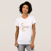 金ゴールドバラ花嫁tシャツ tシャツ (正面フル)