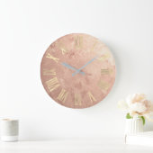 金ゴールドバラ金ゴールド銅グルンジーローマンヌマーズ ラージ壁時計 (ホーム)