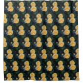 金ゴールドバラ シャワーカーテン (正面)