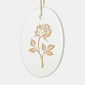 金ゴールドバラ セラミックオーナメント (左)