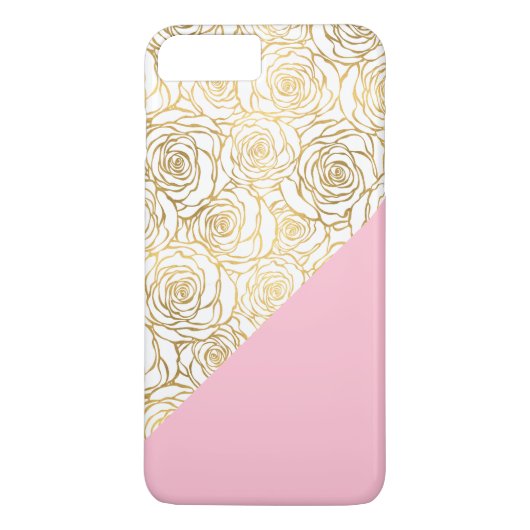 金ゴールドバラ(ピンク) Case-Mate iPhoneケース (裏面)