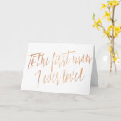 金ゴールドバラ「私が愛した最初の人へ」 カード (黄色い花)